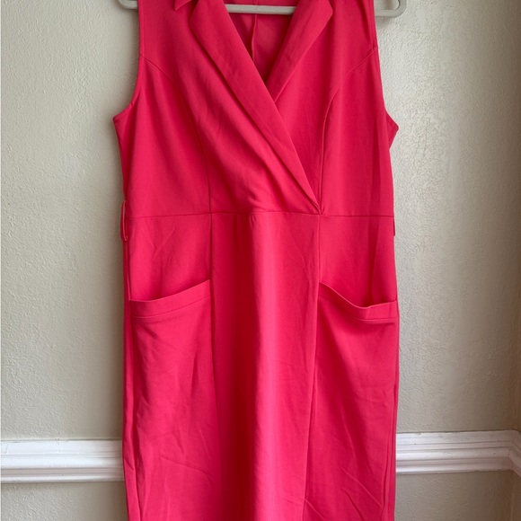 Nina Leonard size large used Elegant Pink Sleeveless Dress - Picture 11 of 11